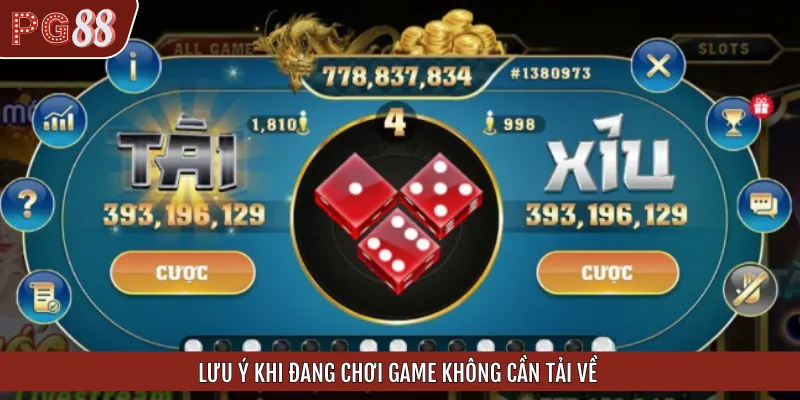 Lưu ý trong quá trình chơi game online