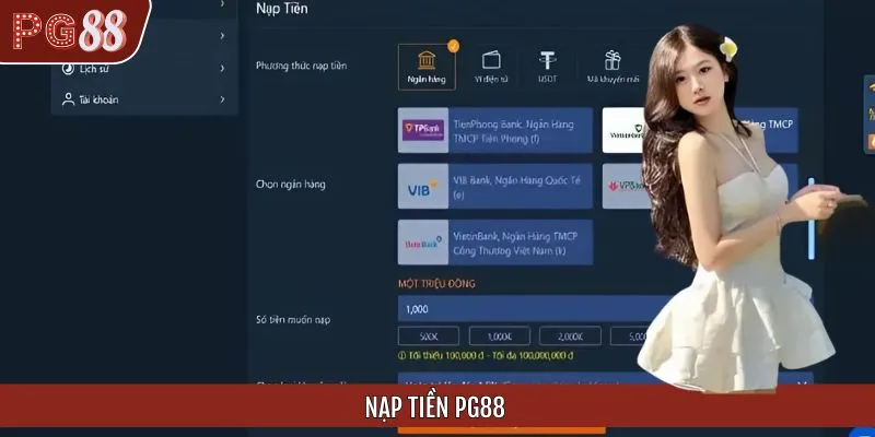 Lệnh nạp tiền PG88 được xử lý cực nhanh
